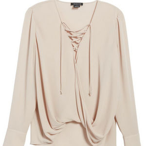 Trouve Lace-Up Top